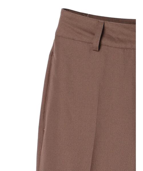 ENVYM(アンビー)の「ENVYM.センタープレスパンツ(スラックス・レディース・ブラック/チェック/ブラウン・M/S)」の13枚目の写真