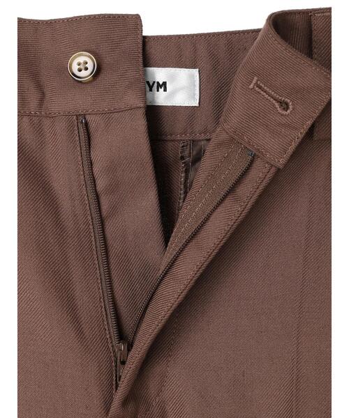 ENVYM(アンビー)の「ENVYM.センタープレスパンツ(スラックス・レディース・ブラック/チェック/ブラウン・M/S)」の19枚目の写真