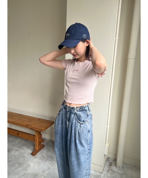 JUMELLE（ジュメロ）の「JMベースボールキャップ（キャップ・レディース・ネイビー/ベージュ・FREE）」の7枚目の写真