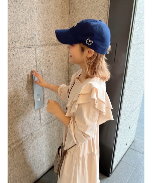 JUMELLE（ジュメロ）の「JMベースボールキャップ（キャップ・レディース・ネイビー/ベージュ・FREE）」の8枚目の写真