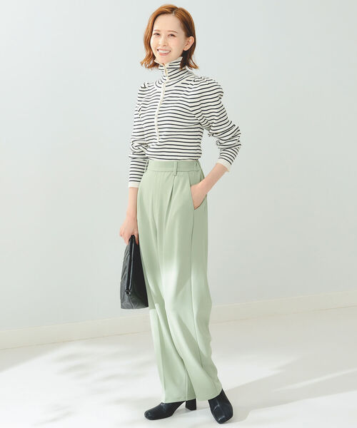 B:MING by BEAMS（ビーミングバイビームス）の「B:MING by BEAMS / スタンド ヘンリー プルオーバー 22AW（ニット/セーター・レディース・オレンジ/ブルー/ホワイト×ネイビー/ブラック×ベージュ・FREE）」の15枚目の写真