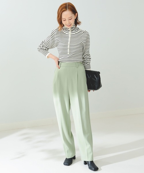 B:MING by BEAMS（ビーミングバイビームス）の「B:MING by BEAMS / スタンド ヘンリー プルオーバー 22AW（ニット/セーター・レディース・オレンジ/ブルー/ホワイト×ネイビー/ブラック×ベージュ・FREE）」の17枚目の写真