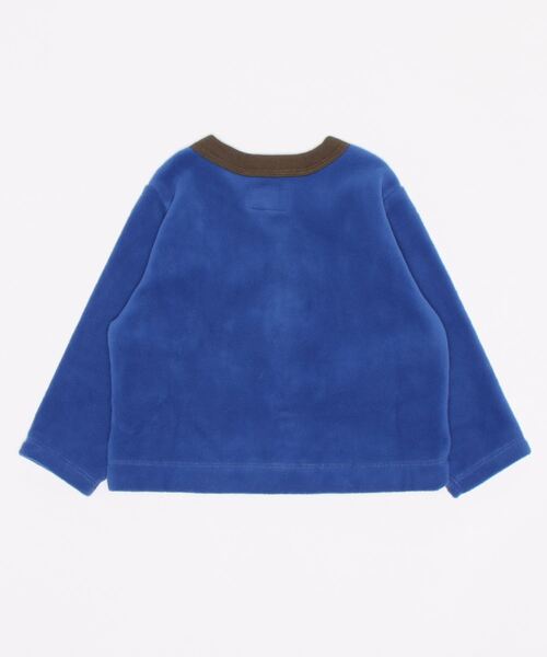 Life Support Products（ライフサポートプロダクツ）の「リサイクルフリースカーディガン（90～150cm）（カーディガン/ボレロ・キッズ・ブルー/ライトブルー/ブラウン・110/100/90/150/130/140/120）」の4枚目の写真