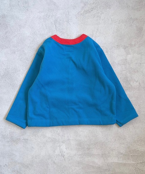 Life Support Products（ライフサポートプロダクツ）の「リサイクルフリースカーディガン（90～150cm）（カーディガン/ボレロ・キッズ・ブルー/ライトブルー/ブラウン・110/100/90/150/130/140/120）」の10枚目の写真