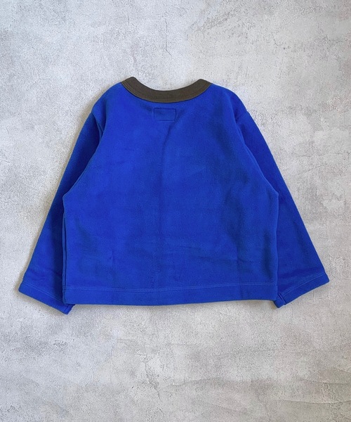 Life Support Products（ライフサポートプロダクツ）の「リサイクルフリースカーディガン（90～150cm）（カーディガン/ボレロ・キッズ・ブルー/ライトブルー/ブラウン・110/100/90/150/130/140/120）」の11枚目の写真