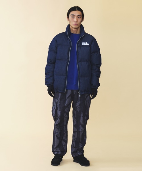 FIRST DOWN(ファーストダウン)の「First Down/ファーストダウン DENIM BUBBLE DOWN JKT ダウンジャケット(ダウンジャケット/コート・メンズ・ブルー/ワンウォッシュ・M/XL/L)」の8枚目の写真