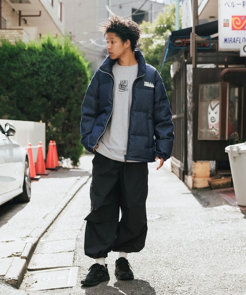FIRST DOWN(ファーストダウン)の「First Down/ファーストダウン DENIM BUBBLE DOWN JKT ダウンジャケット(ダウンジャケット/コート・メンズ・ブルー/ワンウォッシュ・M/XL/L)」の21枚目の写真