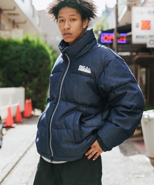 FIRST DOWN(ファーストダウン)の「First Down/ファーストダウン DENIM BUBBLE DOWN JKT ダウンジャケット(ダウンジャケット/コート・メンズ・ブルー/ワンウォッシュ・M/XL/L)」の17枚目の写真