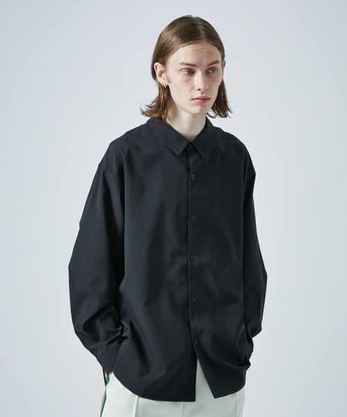 CITY TOKYO（シティトウキョウ）の「【洗える/シワ防止】FEEL LIGHTリラックスレギュラーカラーシャツ（シャツ/ブラウス・メンズ・ライトグレー/ブラック/ブルー/ミント・1/2/3）」の2枚目の写真