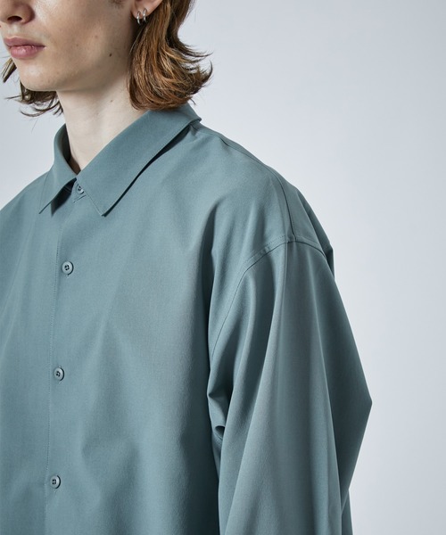 CITY TOKYO（シティトウキョウ）の「【洗える/シワ防止】FEEL LIGHTリラックスレギュラーカラーシャツ（シャツ/ブラウス・メンズ・ライトグレー/ブラック/ブルー/ミント・1/2/3）」の21枚目の写真