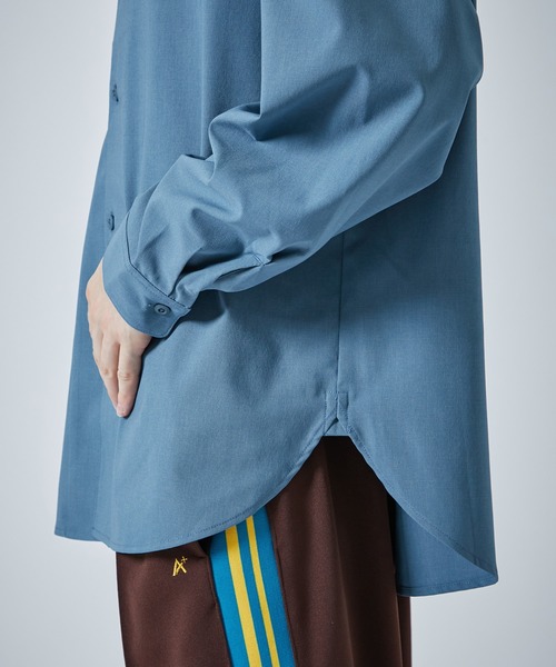 CITY TOKYO（シティトウキョウ）の「【洗える/シワ防止】FEEL LIGHTリラックスレギュラーカラーシャツ（シャツ/ブラウス・メンズ・ライトグレー/ブラック/ブルー/ミント・1/2/3）」の6枚目の写真