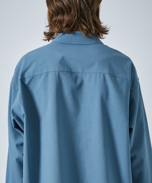 CITY TOKYO（シティトウキョウ）の「【洗える/シワ防止】FEEL LIGHTリラックスレギュラーカラーシャツ（シャツ/ブラウス・メンズ・ライトグレー/ブラック/ブルー/ミント・1/2/3）」の14枚目の写真