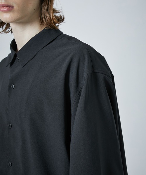 CITY TOKYO（シティトウキョウ）の「【洗える/シワ防止】FEEL LIGHTリラックスレギュラーカラーシャツ（シャツ/ブラウス・メンズ・ライトグレー/ブラック/ブルー/ミント・1/2/3）」の15枚目の写真