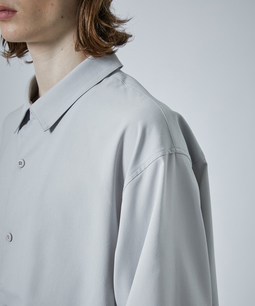 CITY TOKYO（シティトウキョウ）の「【洗える/シワ防止】FEEL LIGHTリラックスレギュラーカラーシャツ（シャツ/ブラウス・メンズ・ライトグレー/ブラック/ブルー/ミント・1/2/3）」の16枚目の写真