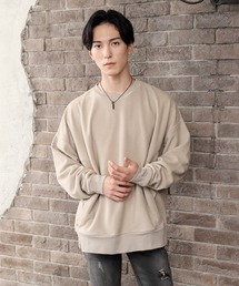 TopIsm | 【2022】オーバーサイズ マイクロフリース ボア 無地スウェット(スウェット)