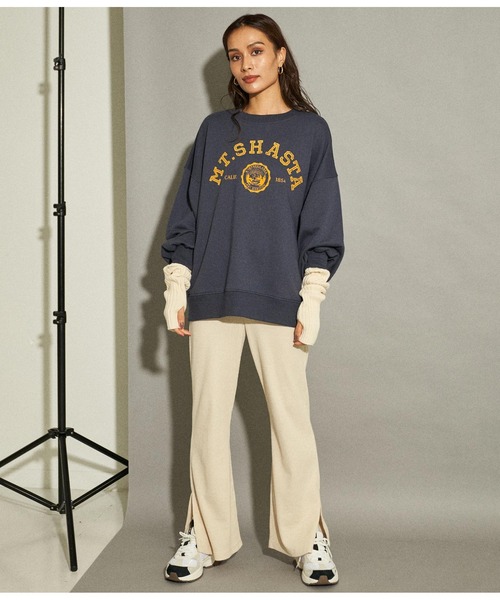 ANAP(アナップ)の「ワッフルスリットセミフレアパンツ(その他パンツ・レディース・イエロー×グリーン/ブラウン/アイボリー/ブラック・FREE)」の9枚目の写真