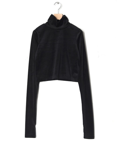 w closet（ダブルクローゼット）の「ベロアタートルネックプルオーバー