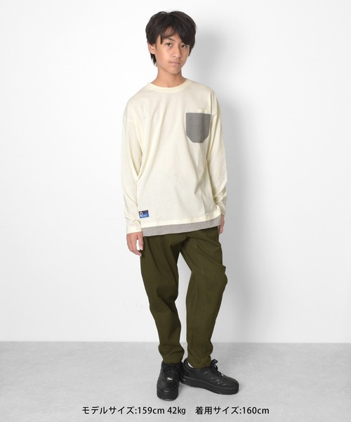 PEN FIELD(ペンフィールド)の「【Penfield】コーデュロイポケット長袖Tシャツ(Tシャツ/カットソー・キッズ・オレンジ/オフホワイト/ブルー/ブラック・140cm/150cm/160cm/170cm)」の13枚目の写真