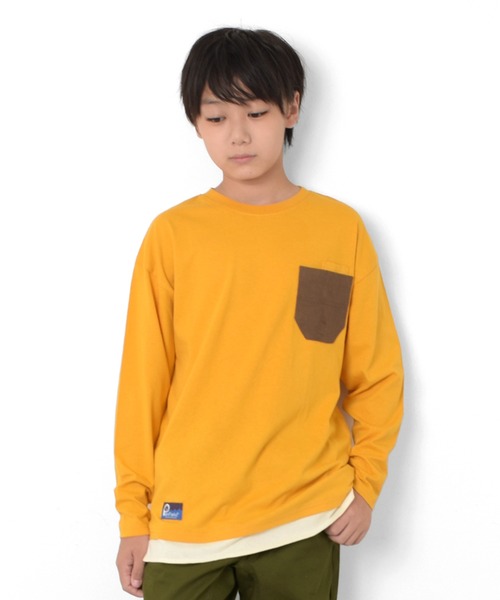 PEN FIELD(ペンフィールド)の「【Penfield】コーデュロイポケット長袖Tシャツ(Tシャツ/カットソー・キッズ・オレンジ/オフホワイト/ブルー/ブラック・140cm/150cm/160cm/170cm)」の11枚目の写真