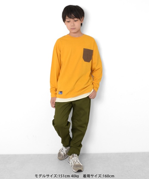 PEN FIELD(ペンフィールド)の「【Penfield】コーデュロイポケット長袖Tシャツ(Tシャツ/カットソー・キッズ・オレンジ/オフホワイト/ブルー/ブラック・140cm/150cm/160cm/170cm)」の20枚目の写真