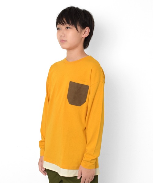 PEN FIELD(ペンフィールド)の「【Penfield】コーデュロイポケット長袖Tシャツ(Tシャツ/カットソー・キッズ・オレンジ/オフホワイト/ブルー/ブラック・140cm/150cm/160cm/170cm)」の16枚目の写真