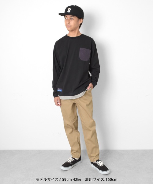 PEN FIELD(ペンフィールド)の「【Penfield】コーデュロイポケット長袖Tシャツ(Tシャツ/カットソー・キッズ・オレンジ/オフホワイト/ブルー/ブラック・140cm/150cm/160cm/170cm)」の18枚目の写真