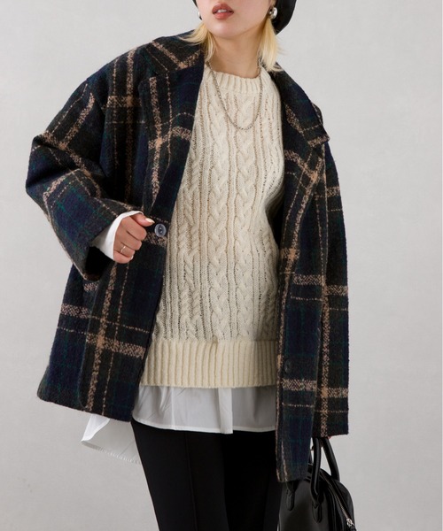 SpRay（スプレイ）の「ケーブルドッキングベスト（ベスト・レディース・ブラック/ベージュ・FREE）」の9枚目の写真