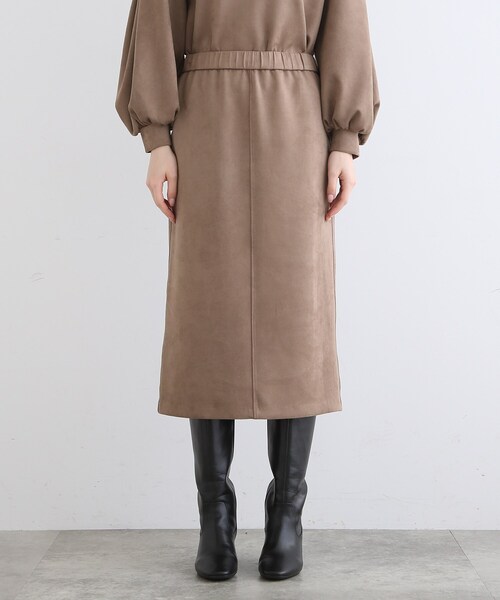 INDIVI（インディヴィ）の「【SETUP可能】スエードライク ストレートスカート（スカート・レディース・ナチュラル/ライトパープル/キャメル・03/13/15 /36/38/40/17/19/12/05）」の14枚目の写真