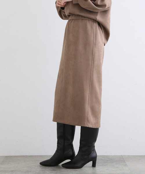 INDIVI（インディヴィ）の「【SETUP可能】スエードライク ストレートスカート（スカート・レディース・ナチュラル/ライトパープル/キャメル・03/13/15 /36/38/40/17/19/12/05）」の20枚目の写真