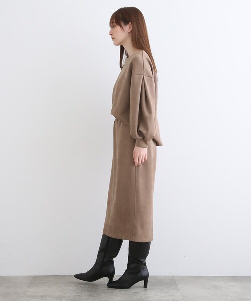 INDIVI（インディヴィ）の「【SETUP可能】スエードライク ストレートスカート（スカート・レディース・ナチュラル/ライトパープル/キャメル・03/13/15 /36/38/40/17/19/12/05）」の10枚目の写真