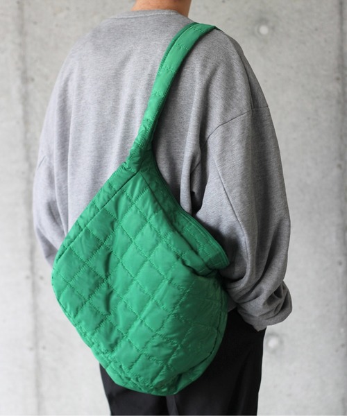 y/m by れぽすけ（イムバイレポスケ）の「キルティングショルダーBAG（ショルダーバッグ・メンズ・グリーン/ブラック・FREE）」の8枚目の写真