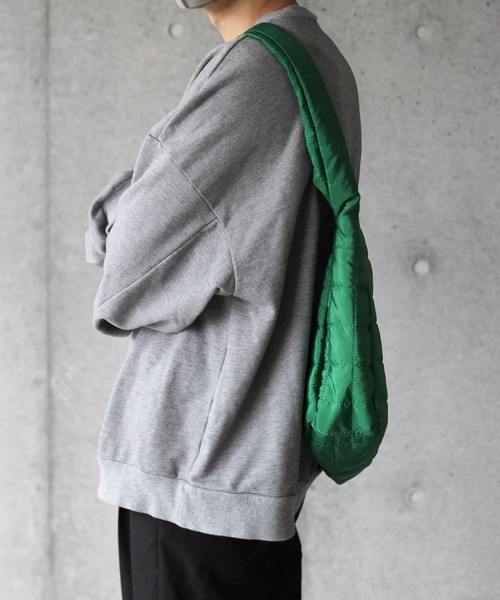 y/m by れぽすけ（イムバイレポスケ）の「キルティングショルダーBAG（ショルダーバッグ・メンズ・グリーン/ブラック・FREE）」の3枚目の写真