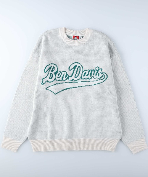 BEN DAVIS（ベンデイビス）の「【BEN DAVIS】アイスクリームロゴニット（ニット/セーター・メンズ・ホワイト/グリーン/ブルー/ブラック・L/M/XL/S）」の2枚目の写真