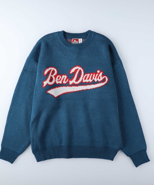 BEN DAVIS（ベンデイビス）の「【BEN DAVIS】アイスクリームロゴニット（ニット/セーター・メンズ・ホワイト/グリーン/ブルー/ブラック・L/M/XL/S）」の4枚目の写真