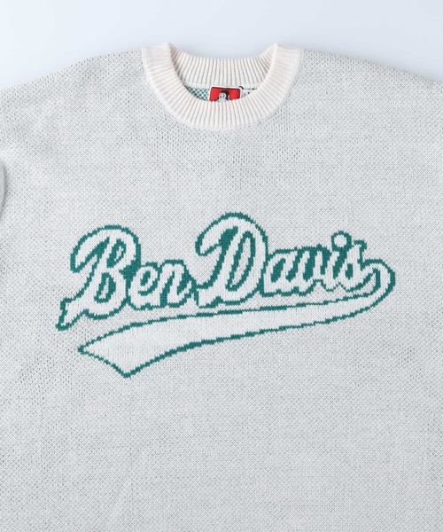 BEN DAVIS（ベンデイビス）の「【BEN DAVIS】アイスクリームロゴニット（ニット/セーター・メンズ・ホワイト/グリーン/ブルー/ブラック・L/M/XL/S）」の6枚目の写真