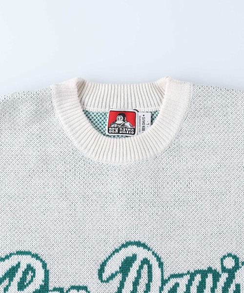BEN DAVIS（ベンデイビス）の「【BEN DAVIS】アイスクリームロゴニット（ニット/セーター・メンズ・ホワイト/グリーン/ブルー/ブラック・L/M/XL/S）」の15枚目の写真