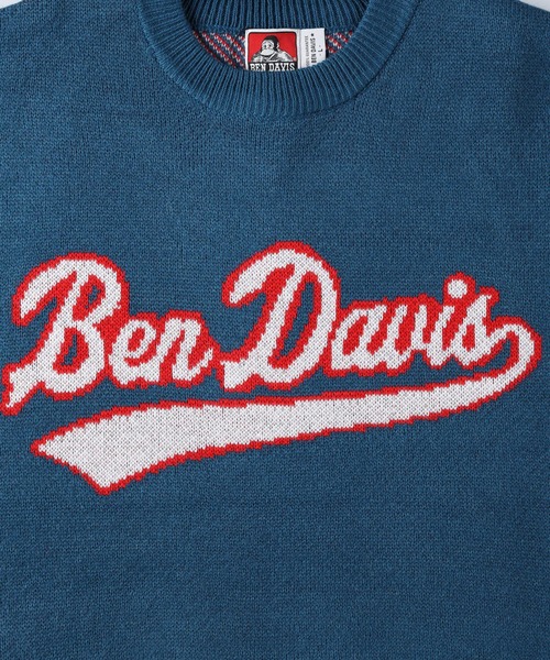 BEN DAVIS（ベンデイビス）の「【BEN DAVIS】アイスクリームロゴニット（ニット/セーター・メンズ・ホワイト/グリーン/ブルー/ブラック・L/M/XL/S）」の12枚目の写真
