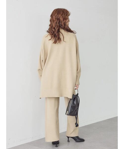 AMERICAN HOLIC（アメリカンホリック）の「【SET】ニットプルオーバー+ニットパンツ（ニット/セーター・レディース・ブラック/ライトベージュ・M/L）」の12枚目の写真