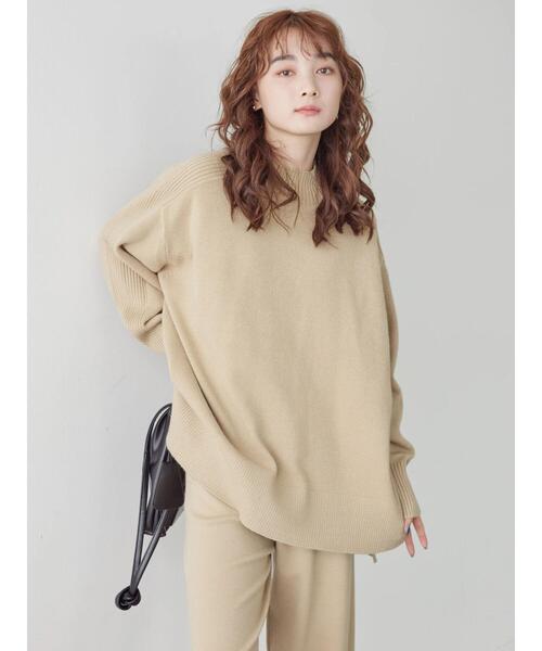 AMERICAN HOLIC（アメリカンホリック）の「【SET】ニットプルオーバー+ニットパンツ（ニット/セーター・レディース・ブラック/ライトベージュ・M/L）」の15枚目の写真