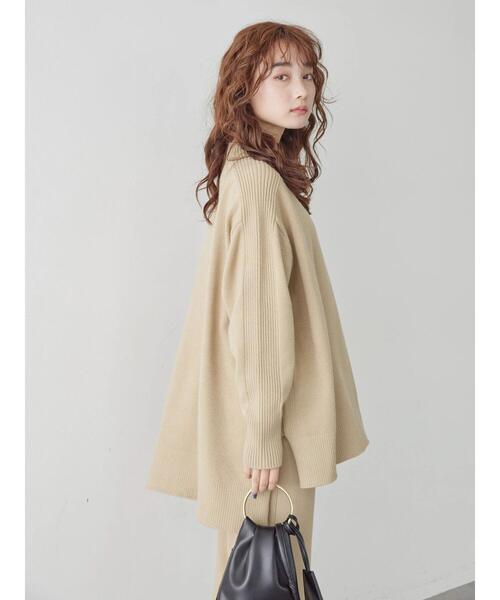 AMERICAN HOLIC（アメリカンホリック）の「【SET】ニットプルオーバー+ニットパンツ（ニット/セーター・レディース・ブラック/ライトベージュ・M/L）」の16枚目の写真