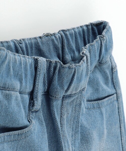 BRANSHES（ブランシェス）の「【あったか】デニムニット裏起毛ロングパンツ（その他パンツ・キッズ・ブルー/ネイビー・140/150/110/130/100/120/90）」の5枚目の写真