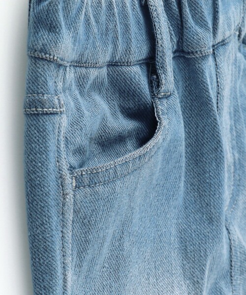 BRANSHES（ブランシェス）の「【あったか】デニムニット裏起毛ロングパンツ（その他パンツ・キッズ・ブルー/ネイビー・140/150/110/130/100/120/90）」の7枚目の写真