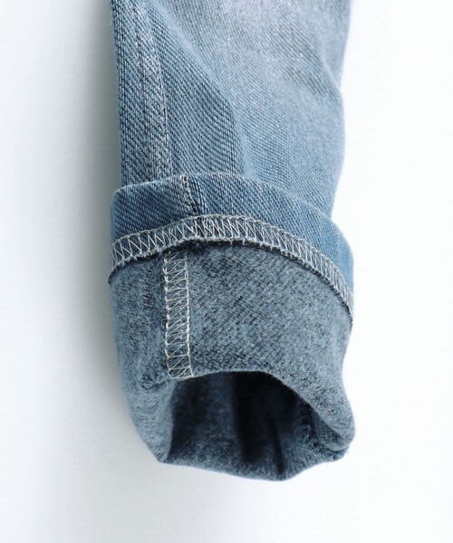 BRANSHES（ブランシェス）の「【あったか】デニムニット裏起毛ロングパンツ（その他パンツ・キッズ・ブルー/ネイビー・140/150/110/130/100/120/90）」の9枚目の写真