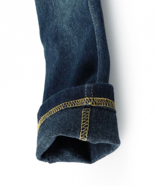 BRANSHES（ブランシェス）の「【あったか】デニムニット裏起毛ロングパンツ（その他パンツ・キッズ・ブルー/ネイビー・140/150/110/130/100/120/90）」の20枚目の写真