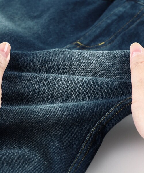 BRANSHES（ブランシェス）の「【あったか】デニムニット裏起毛ロングパンツ（その他パンツ・キッズ・ブルー/ネイビー・140/150/110/130/100/120/90）」の21枚目の写真