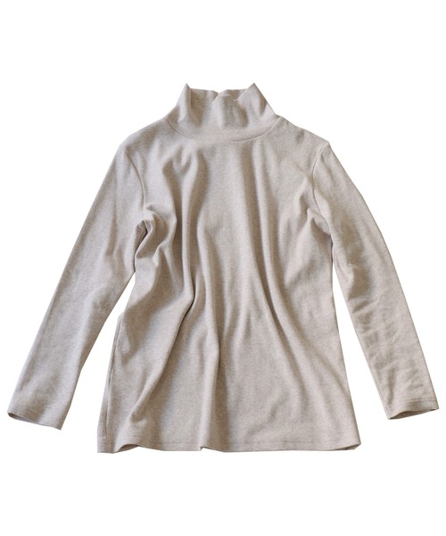 antiqua(アンティカ)の「ベーシックタートルリブトップス(Tシャツ/カットソー・レディース・グリーン/ネイビー/ブラック/オフホワイト/マスタード/杢グレー/ベージュ系その他/グリーン系その他・FREE)」の16枚目の写真
