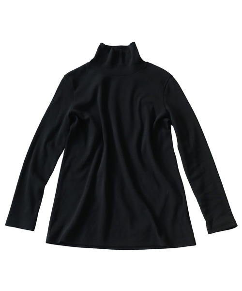 antiqua(アンティカ)の「ベーシックタートルリブトップス(Tシャツ/カットソー・レディース・グリーン/ネイビー/ブラック/オフホワイト/マスタード/杢グレー/ベージュ系その他/グリーン系その他・FREE)」の14枚目の写真