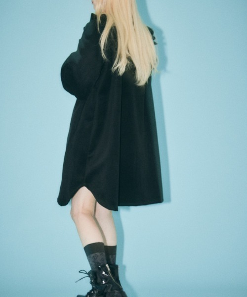 axes femme(アクシーズファム)の「ラウンドフリルコート(その他アウター・レディース・ブラック・1/0)」の8枚目の写真