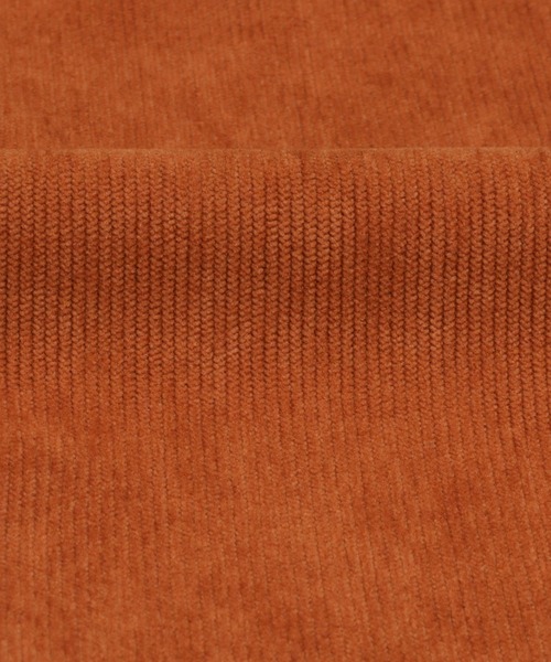 Pitta Re:)（ピッタリ）の「ショートラウンドテール スタンドカラー 長袖コーデュロイシャツ（シャツ/ブラウス・レディース・アイボリー/カーキオリーブ/ダークオレンジ・M/L/LL）」の16枚目の写真