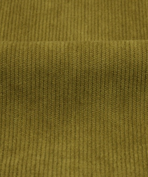 Pitta Re:)（ピッタリ）の「ショートラウンドテール スタンドカラー 長袖コーデュロイシャツ（シャツ/ブラウス・レディース・アイボリー/カーキオリーブ/ダークオレンジ・M/L/LL）」の10枚目の写真